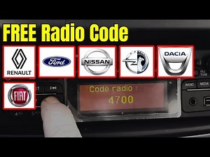 How to get FREE Radio Code | Renault, Ford, Nissan, Opel, Fiat, Dacia, Vauxhall