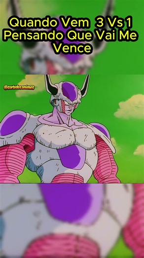 Quando Vem 3 Vs 1 Pensando Que Vai Me Vence #animecool #dragonball #dragonballz #goku #dbz #anime