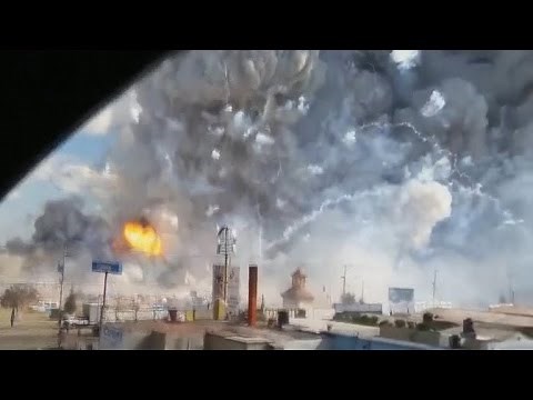 Watch: Raw video of Mexico fireworks explosion
