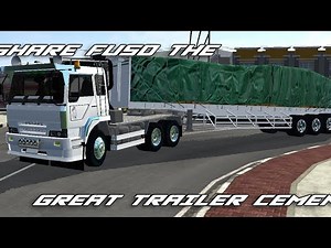MOD TERBARU BUSSID "SHARE MOD FUSO TG TRAILER SERBA GUNA" RUGI GAK DOWNLOAD