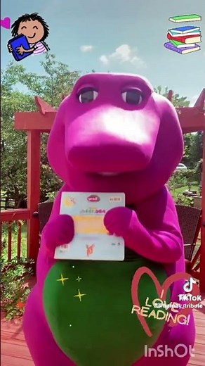 barney who is a books are fun to read (ouch is a creepy 3 barney's)
