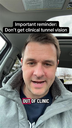 Don’t get clinical tunnel vision. #physicaltherapy #physicaltherapist