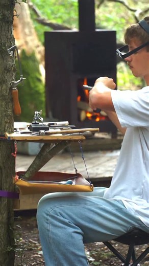 66K views · 2.2K reactions | Making a pendant inspired by @_tree_tents secluded getaway in West Sussex, a quiet forest retreat that shaped both the process and the design. I obviously had to pick out a bold red gemstone to use as the focal point for this piece to do it justice. If you enjoy the challenges behind making jewellery in unique places, drop me a follow! And check out @_tree_tents | Sam Holmes Design | Facebook