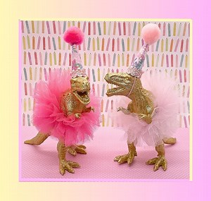 Dinosaur Cake Topper T-rex With PINK Tutu, Dinosaur Table Decoration, Dinosaur Centerpiece, Dinosaur Figurine, Dinosaur Birthday Party Girl - Etsy