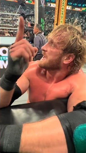 Logan Paul taking out on Green Shirt Guy after losing Royal Rumble