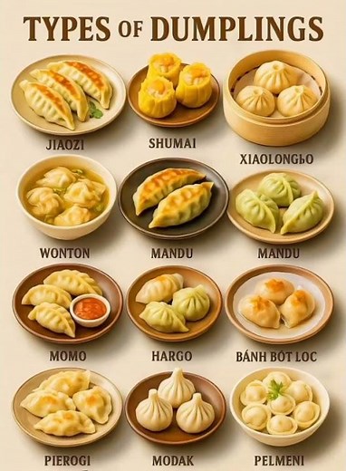 10 Types of Dumplings From Around the World You Need to Try#Dumplings #TypesOfDumplings #FoodLovers