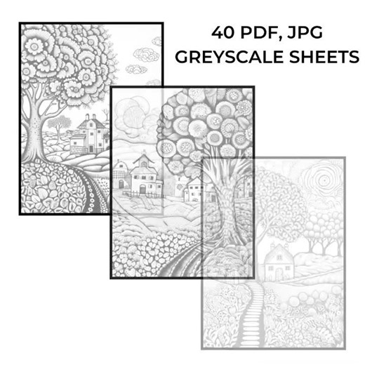 Zendoodle Summer Coloring Pages | Printable Zentangle Art Templates (PDF JPG PNG)