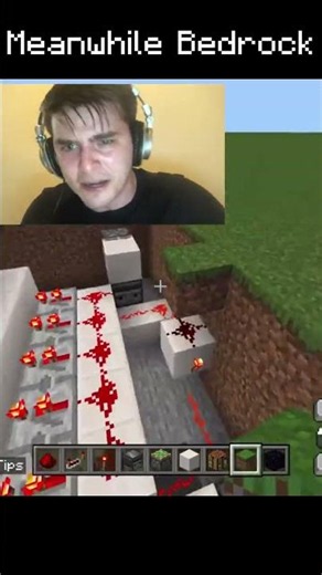 Pov: Java redstone vs Bedrock redstone #minecraft #minecraftshorts #minecraftredstone #fyp