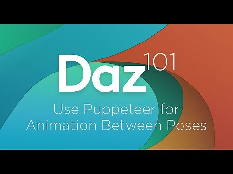 Daz 3D Tutorial: Use puppeteer for animation between poses