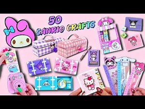 50 DIY SANRIO School Supplies Ideas ૮ ˶ᵔ ᵕ ᵔ˶ ა˚.🎀༘⋆