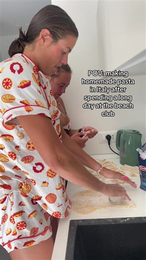 Authentic Pasta Making in Italy After a Beach Day