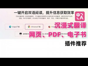 【沉浸式翻译】免费好用的网页、SRT字幕、PDF、电子书翻译插件