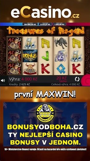 PRVNÍ MAX WIN NA ASGARDOVI❗🤑 #shorts #maxwin #casino #slot
