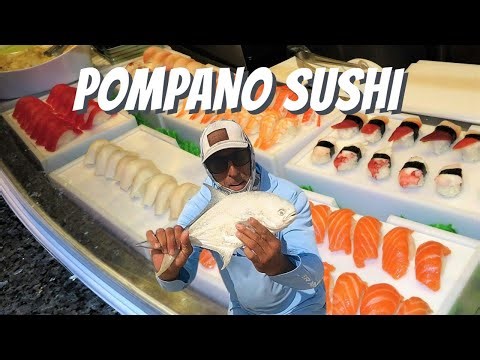 Catch and Cook (not cook) Fresh Pompano Sushi Start to Finish