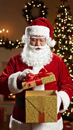 Santa claus gift unboxing today go to your home Santa #santaclaus #shortvideo #shorrsfeed #shorts