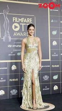 Ananya Panday STUNS in a thigh-high slit gown at the Filmfare OTT Awards 2025🔥 #shorts #ananyapandey