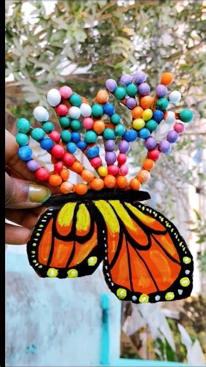 beautiful butterfly// butterfly from cardboard #trending #art #walldecor