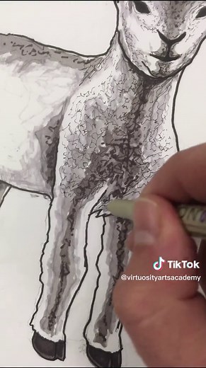 Dibuja un cordero paso a paso con facilidad