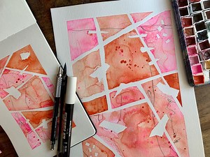 Watercolor Mosaic Abstracts - Getting Creative With Watercolor And Marks | DENISE LOVE | Skillshare