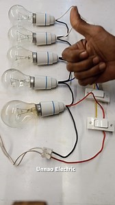 823K views · 3.3K reactions | 5 Switch 5 Bulb connection #unnaoelectric #shorts #electrician #viralvideo #facebook | Unnao Electric | Facebook
