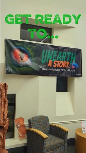 This library dinosaur display is absolutely insane #library #aesthetic #diy