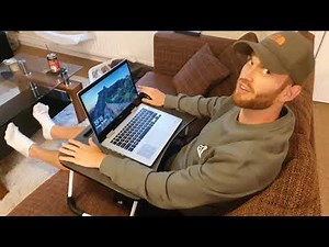 ACITMEX Laptop Stand Bed Table with Foldable Legs & Cup Slot - Unboxing and Review