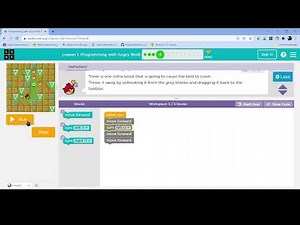 L1-4 |Code.org | Express-2021 | Lesson 1: Programming with Angry Birds | level 4