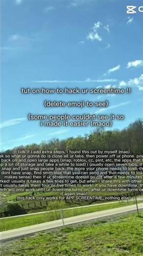 Here is a screen time hack