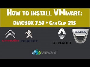 How to install Diagbox 7.57 and can clip 213 (VMware)