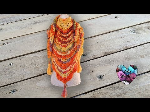 Châle automne crochet splendide