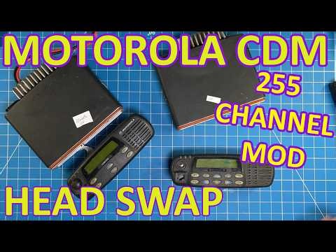 Motorola CDM Series Head Swap and Channel Mod