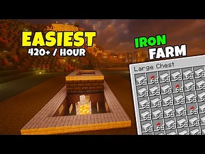 Minecraft’s Easiest Iron Farm 🛠 Perfect for Beginners & Survival 1.21.8