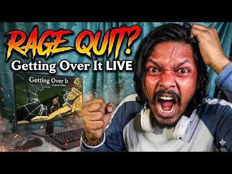 RAGE QUIT? Getting Over It LIVE