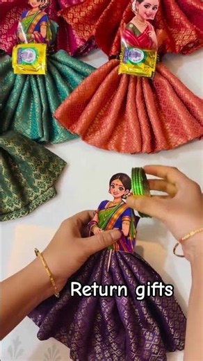 baby shower return gifts budget friendly package #craft #babyshower #returngiftideas #saree #blouse