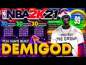 MY NEW BUILD IS DOMINATING NBA 2K21 NEXT GEN! POWER DF OFFICIAL BUILD + BEST BADGES