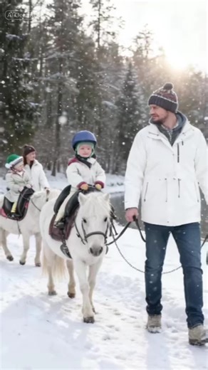 Whos had snow??❄️ #snow #CapCut #pony #ponies #horse #magic #horse #equestrianlife #equine
