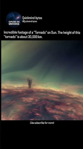 Tornado on Sun!🤯🚀