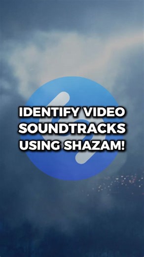 Find out what song is playing in a video or around you with Shazam! ⚡ #videoeditingtips #musicfinder #shazam