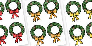 Editable Christmas Wreath