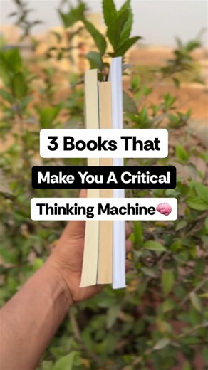 3 Books That Make You A critical Thinking Machine 🧠. #shorts