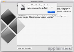 How to fix a drive partition failure while installing Windows through Boot Camp in High Sierra | AppleInsider
