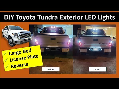 How to install exterior LED lights on a Toyota Tundra Cargo Bed, License Plate, and Reverse