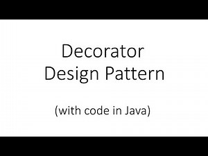 Decorator Design Pattern in Java
