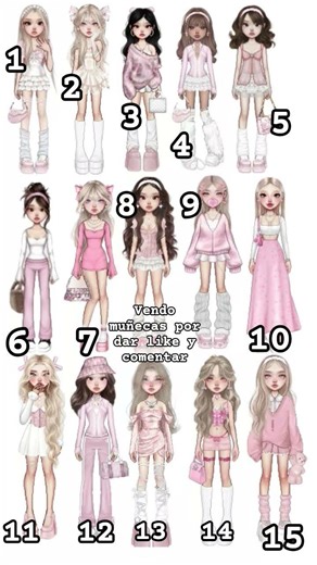 ponga el número dela muñeca que les guste y yo pondré oki