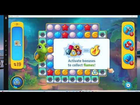 Fishdom Level 21 Step by Step Walkthrough | Free to Play (F2P) Guide