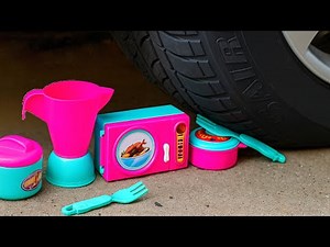 Tire Crushing Challenge! Crunchy Things Getting Flattened | Crush under tire