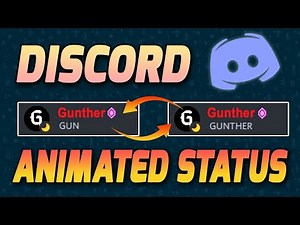 How on discord create animated status (EN,LT)