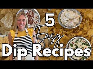5 Easy & Delicious SUMMER party Dip Recipes | Molly Purcell