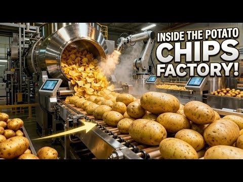 Inside the Potato Chips Factory 🥔 | How Chips Are Made