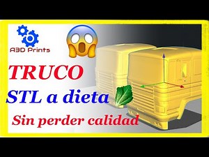 🤯 TRUCO para REDUCIR el peso de tu STL 🥬 sin perder CALIDAD y GRATIS con Meshmixer super FACIL